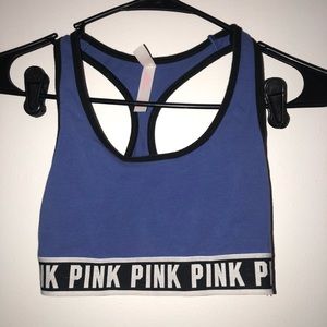 Vs pink sports bra, no padding, size small